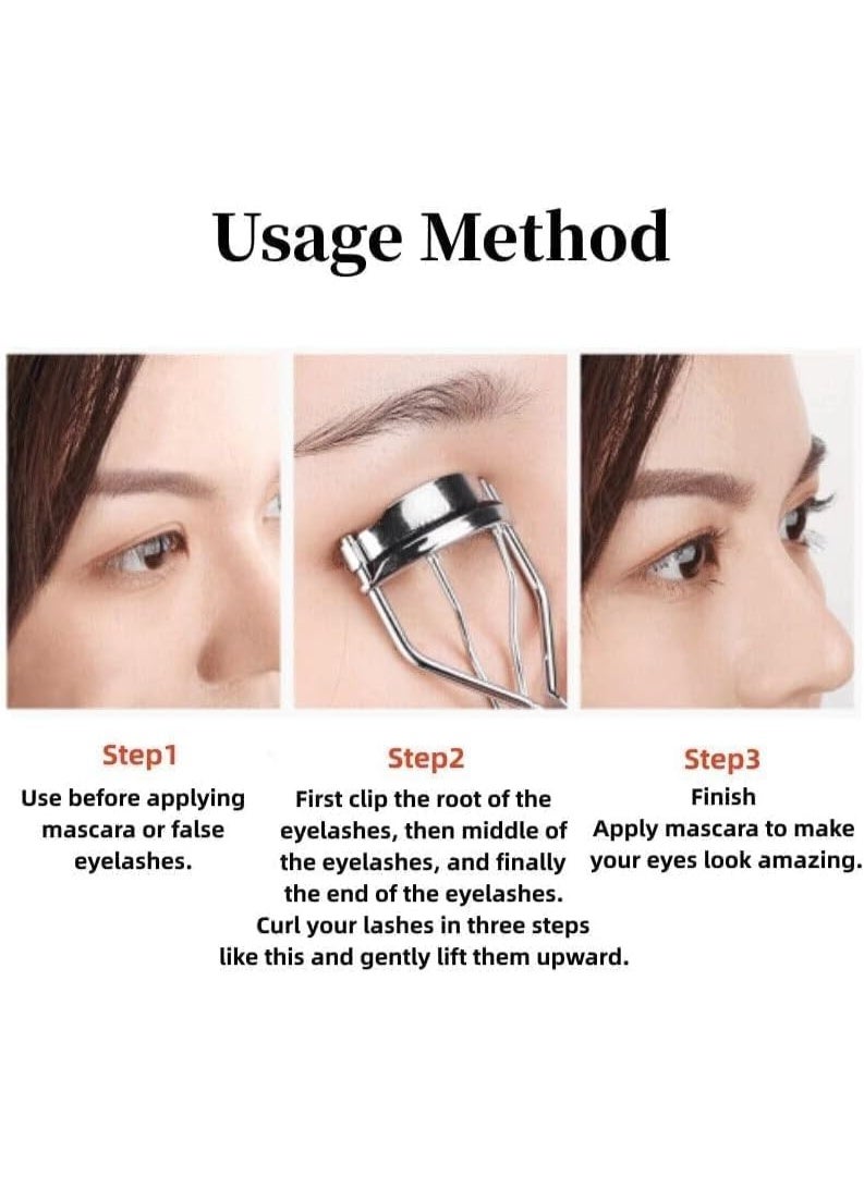4Pcs Eyelash Curlers, Lash Lift, Lash Curler with Refill Pads, for Home & Travel Uses, Makeup Tool, Curls Lashes for Perfect - Image 2